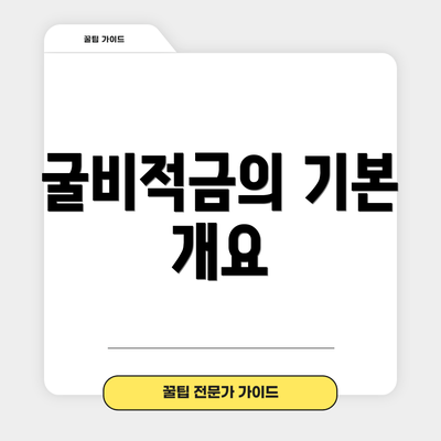 굴비적금의 기본 개요