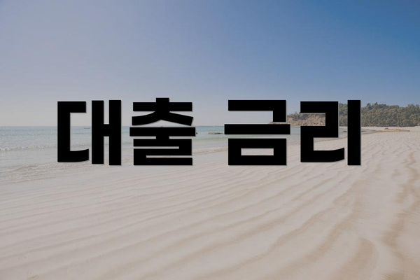 대출 금리
