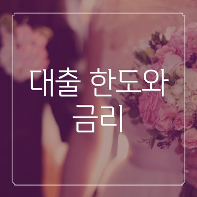 대출 한도와 금리