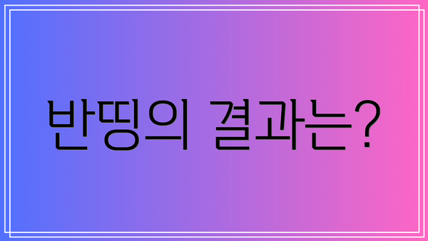 반띵의 결과는?