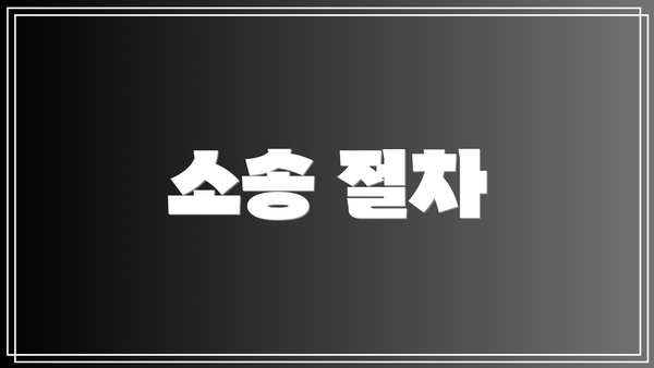 소송 절차