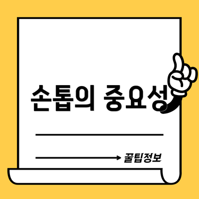손톱의 중요성