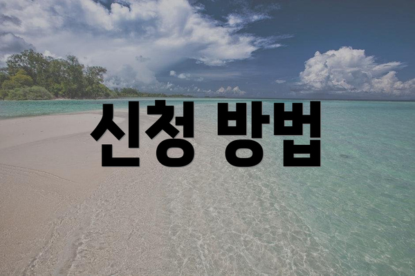 신청 방법