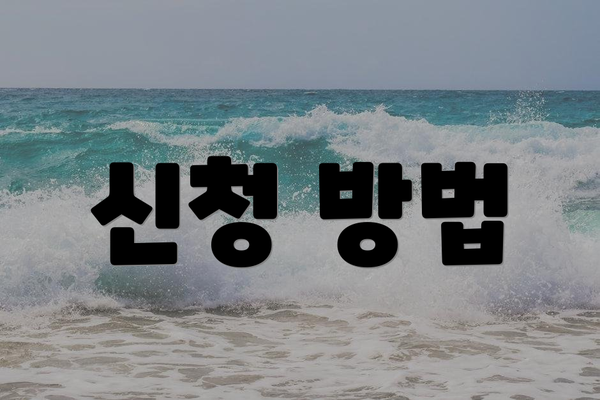 신청 방법