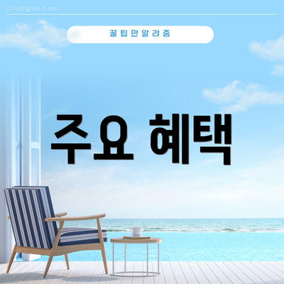 주요 혜택