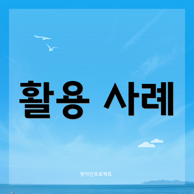 활용 사례