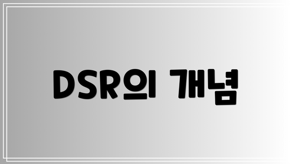 DSR의 개념