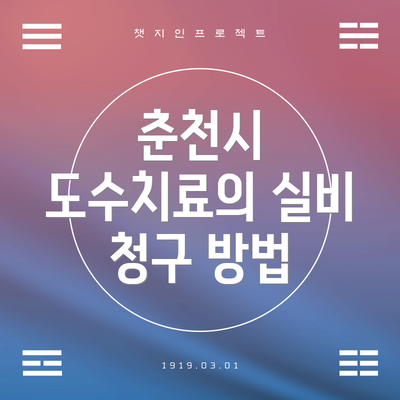 춘천시 도수치료의 실비 청구 방법